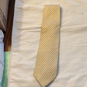 Croft & Barrow Yellow and Blue Striped Tie